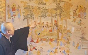 奉納された寺法の涅槃図